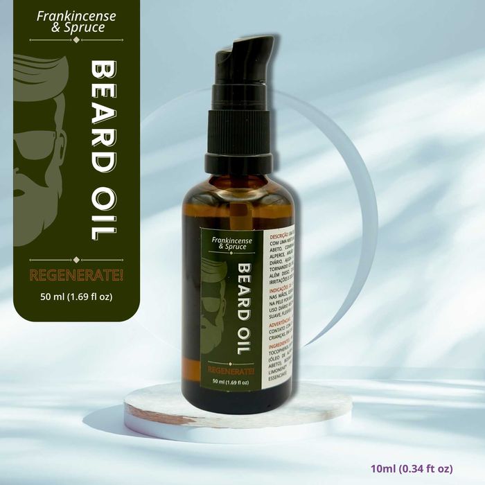 Óleo Natural para Barba - Regeneração