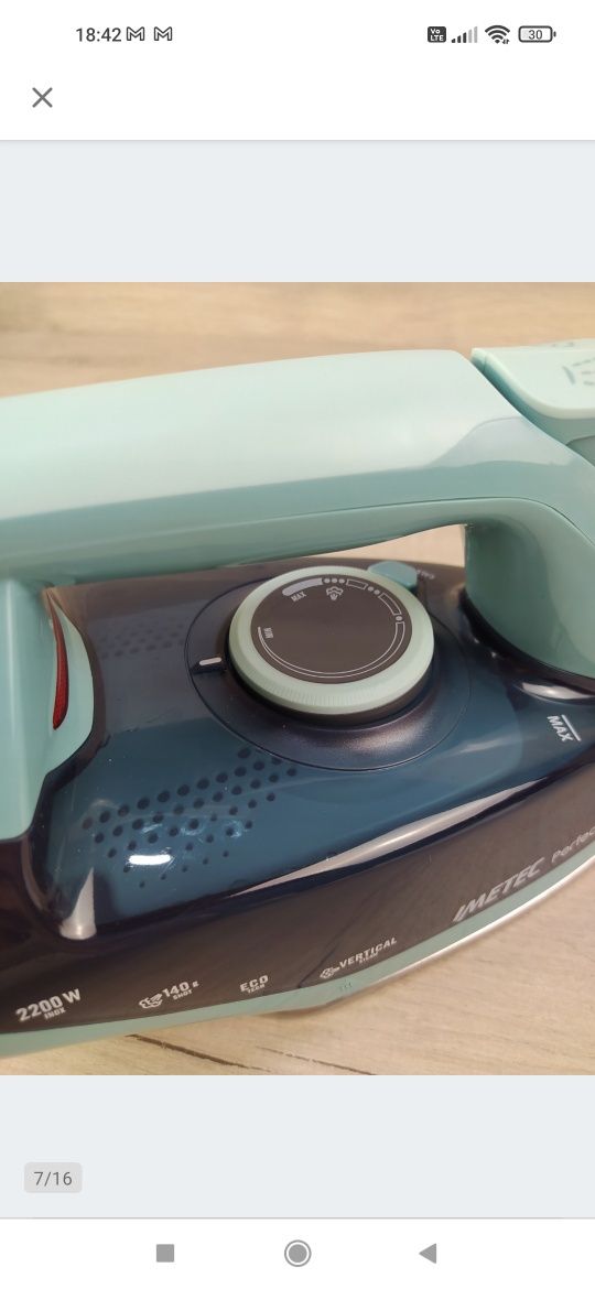 Imetec Perfect Comfort Żelazko 2200 W OUTLET

Po zwrocie.

Sprawne.

N