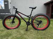 Rower Fat Bike - tarcze przód/tył. Przerzutki Shimano.
