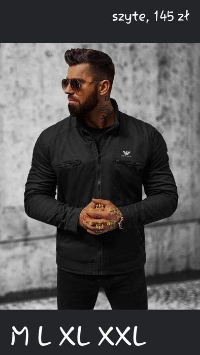 Nowa kurtka Męska Szyte Logo M L XL XXL różne modele.