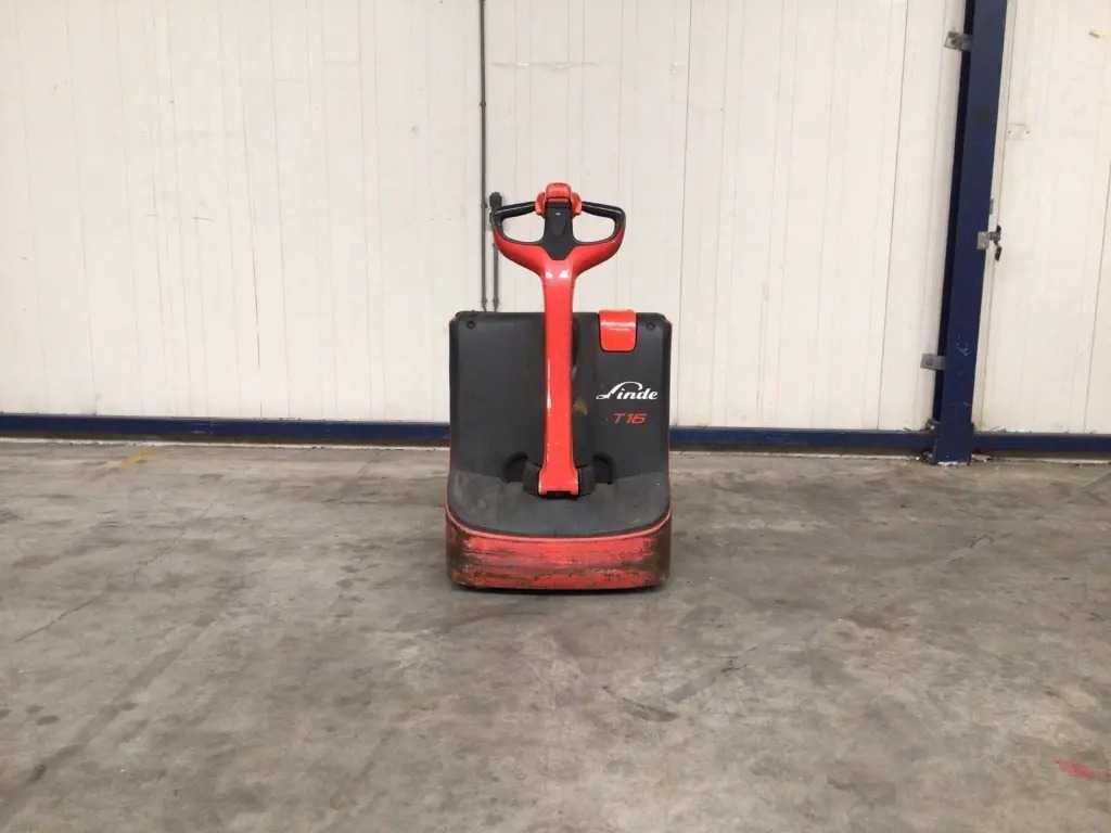 paleciak / wózek elektryczny paletowy Linde T18 + ładowarka - 2017