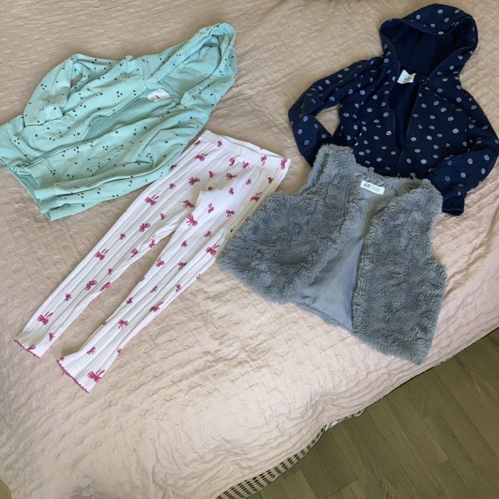 Mega paka pięknych ubrań dla dziewczynki 116 122