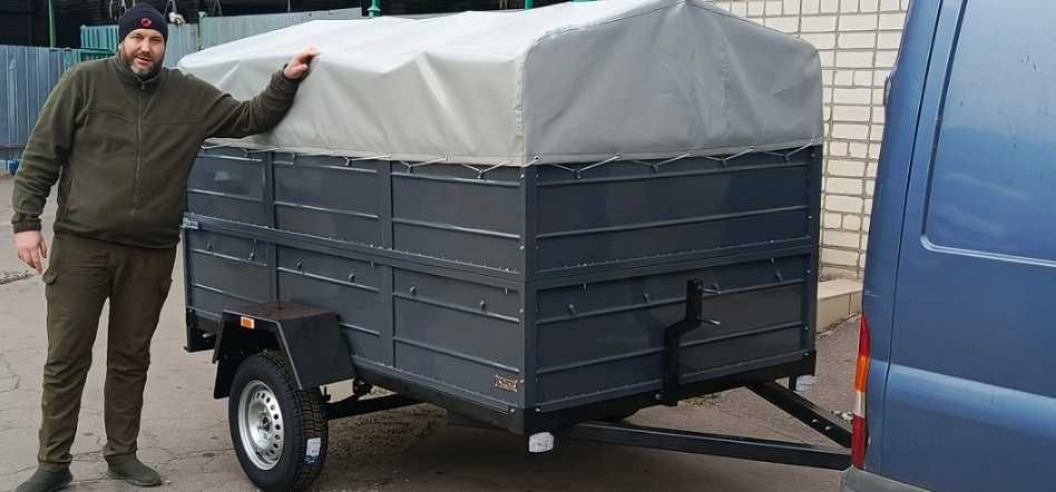 Новий посилений причіп 2500/1300/500 з виробництва Доставка Документи