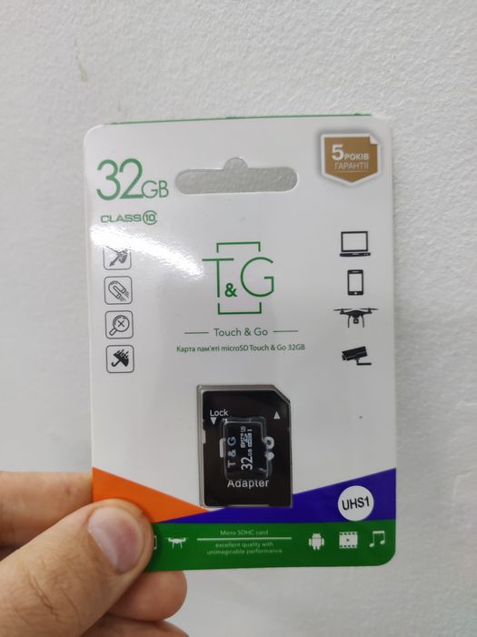 Micro SD флешка на 32 GB.