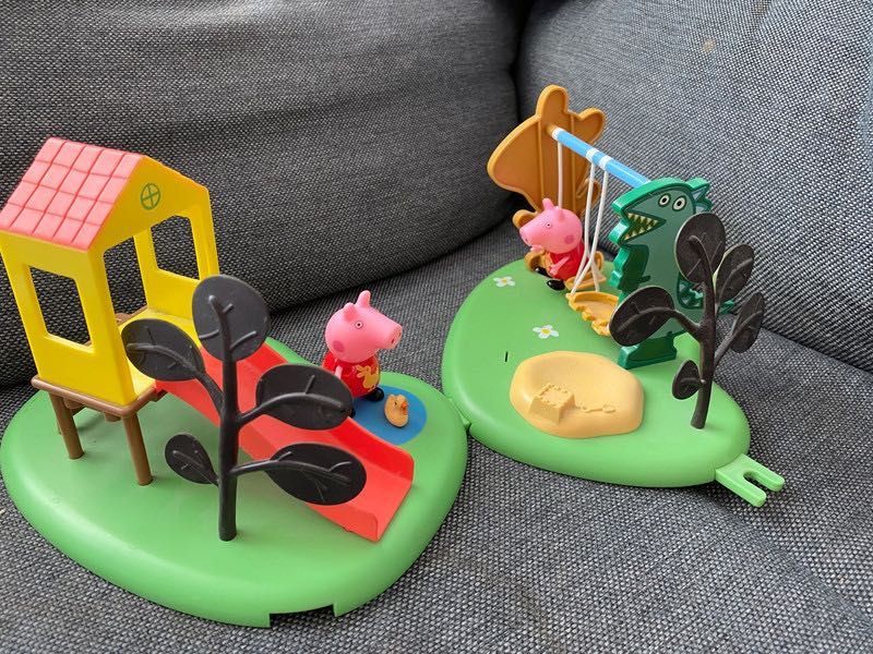 Peppa  plac zabaw huśtawka zjeżdżalnia Tm Toys