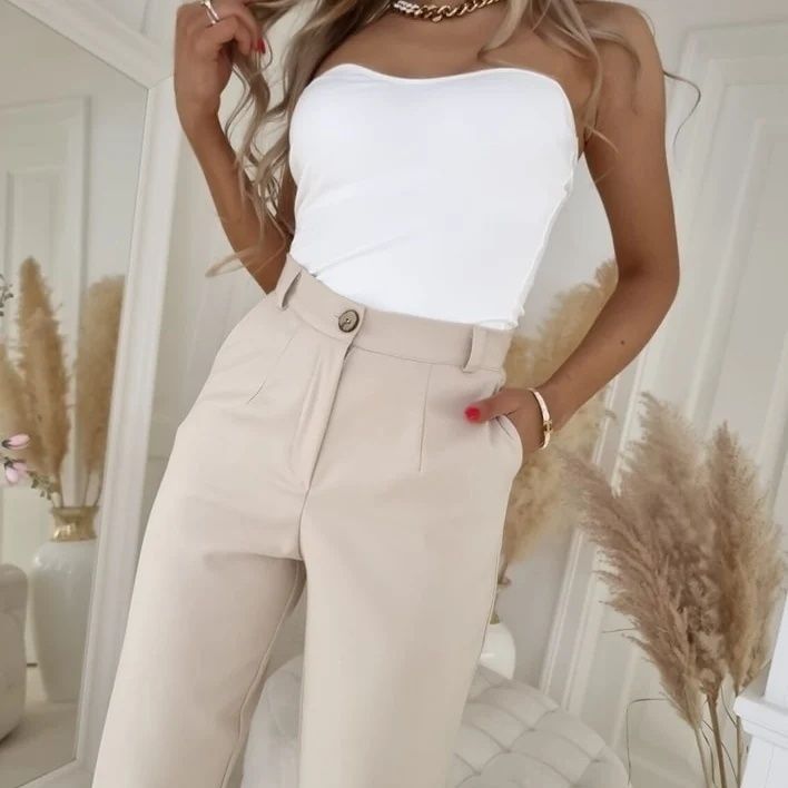 Top By Me CK biały czarny beżowy XS S M