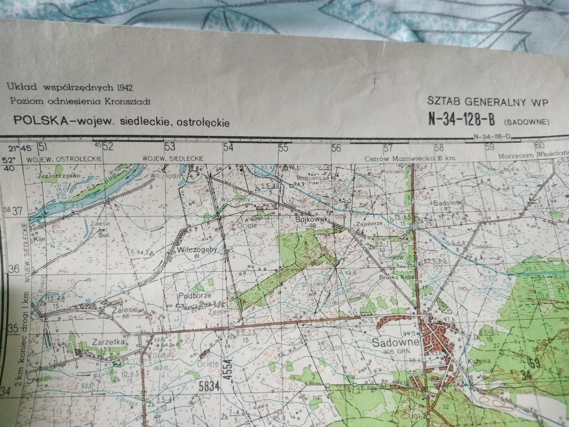 Stare mapy wojskowe topograficzne