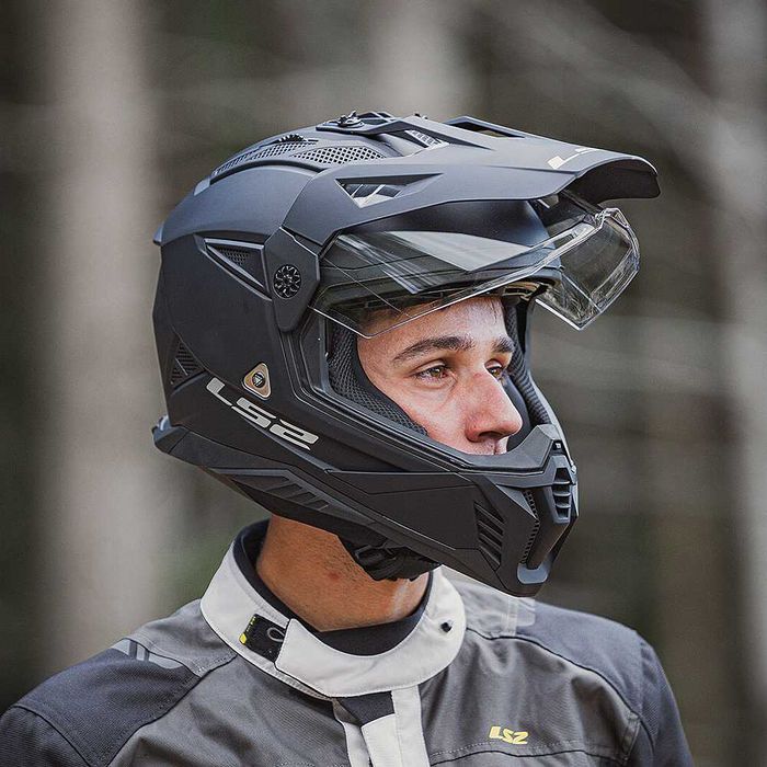 Шолом ендуро на квадроцикл мотоцикл LS2 MX702 Pioneer 2 Matt Black