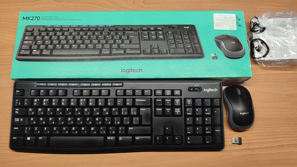 Комплект бездротовий: Клавіатура + мишка Logitech mk270