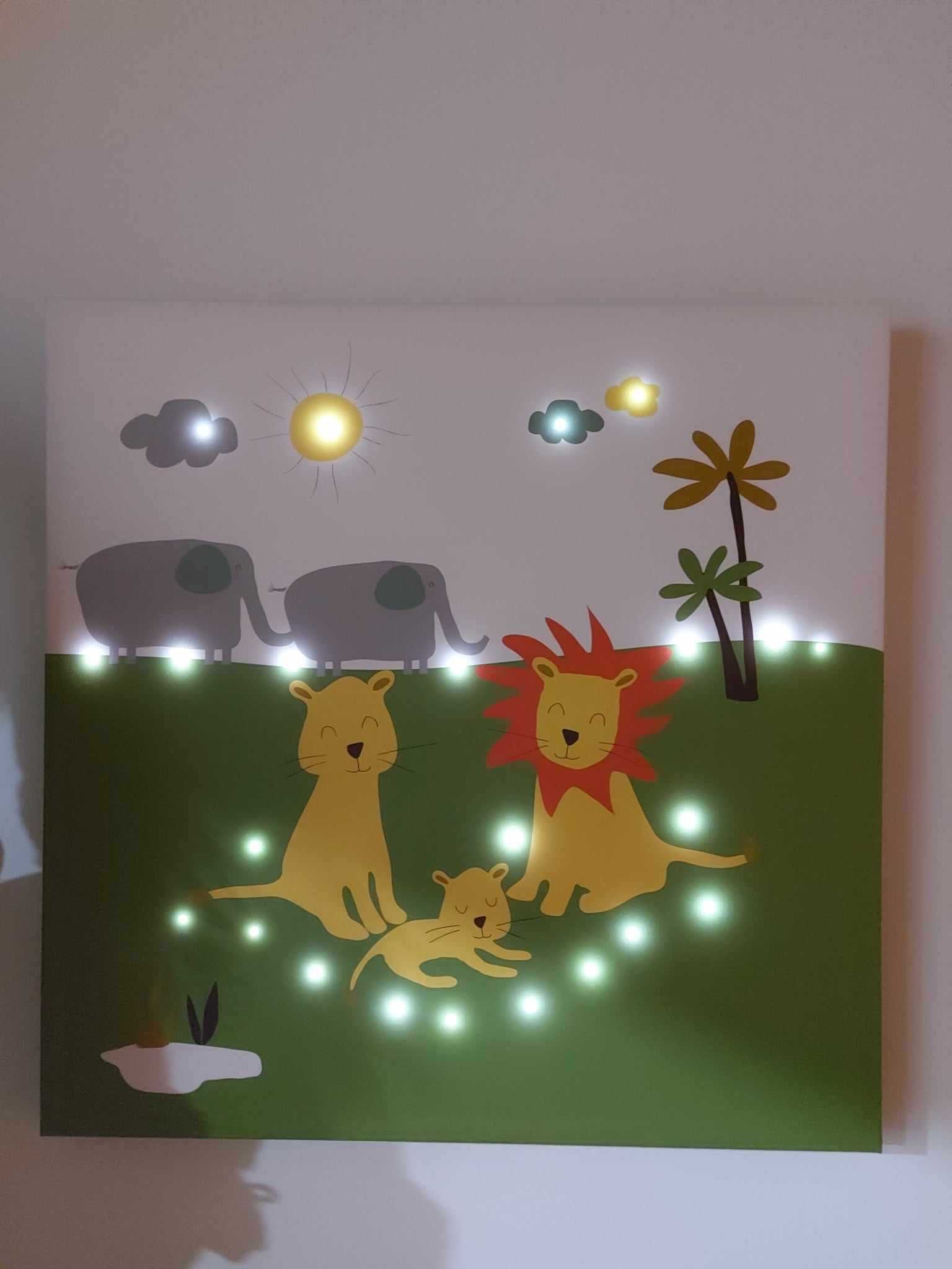 candeeiros (vários) e quadro com luz de quarto criança - Vertbaudet