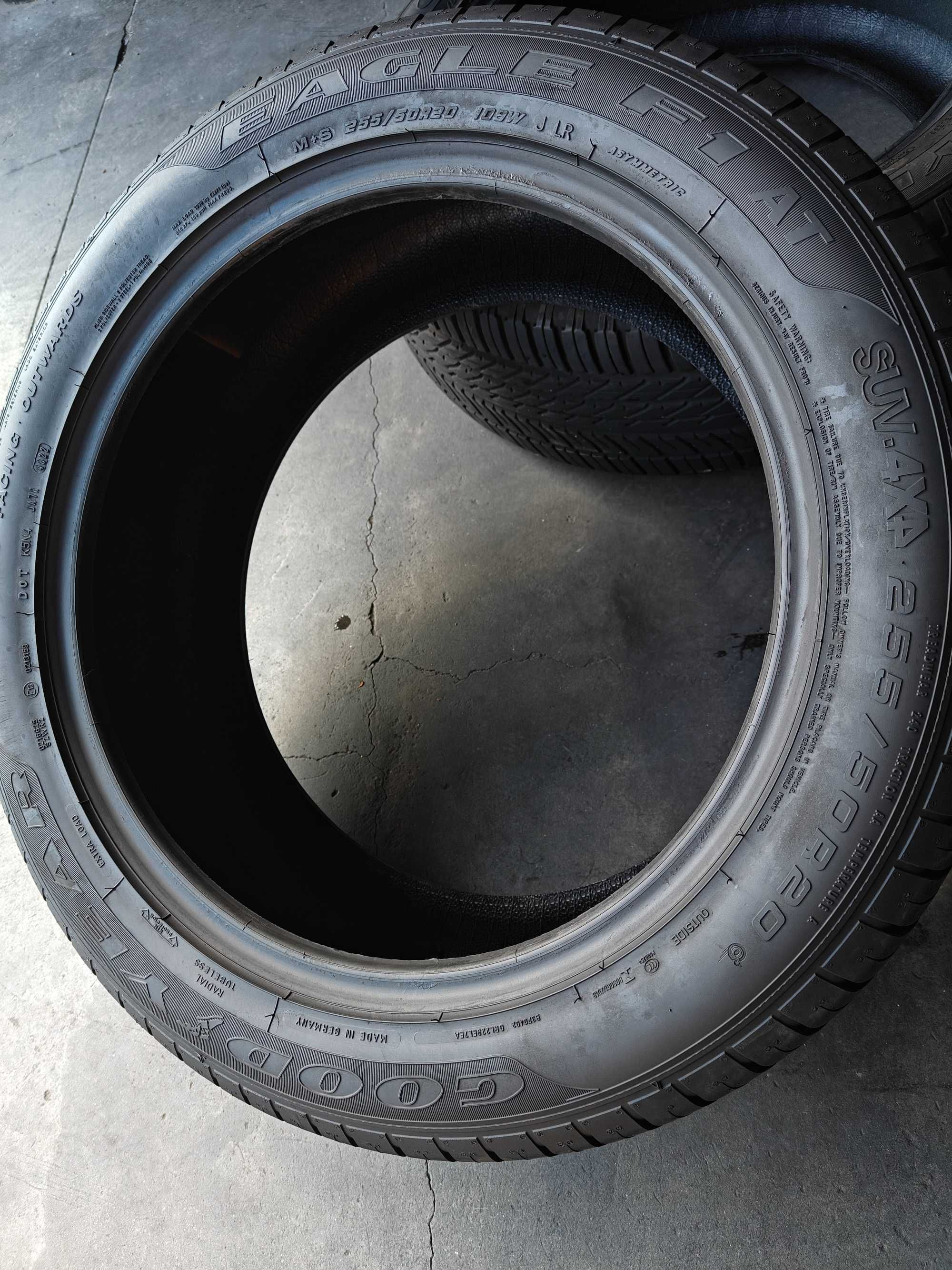 2шт шини літні R20 255/50 Goodyear Eagle F1 AT Asymmetric made Germany