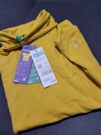 Camisola Amarela de gola alta e manga comprida "Benetton"- Tamanho 7-8