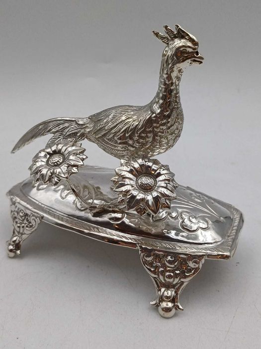 Paliteiro Antigo em Prata Portuguesa