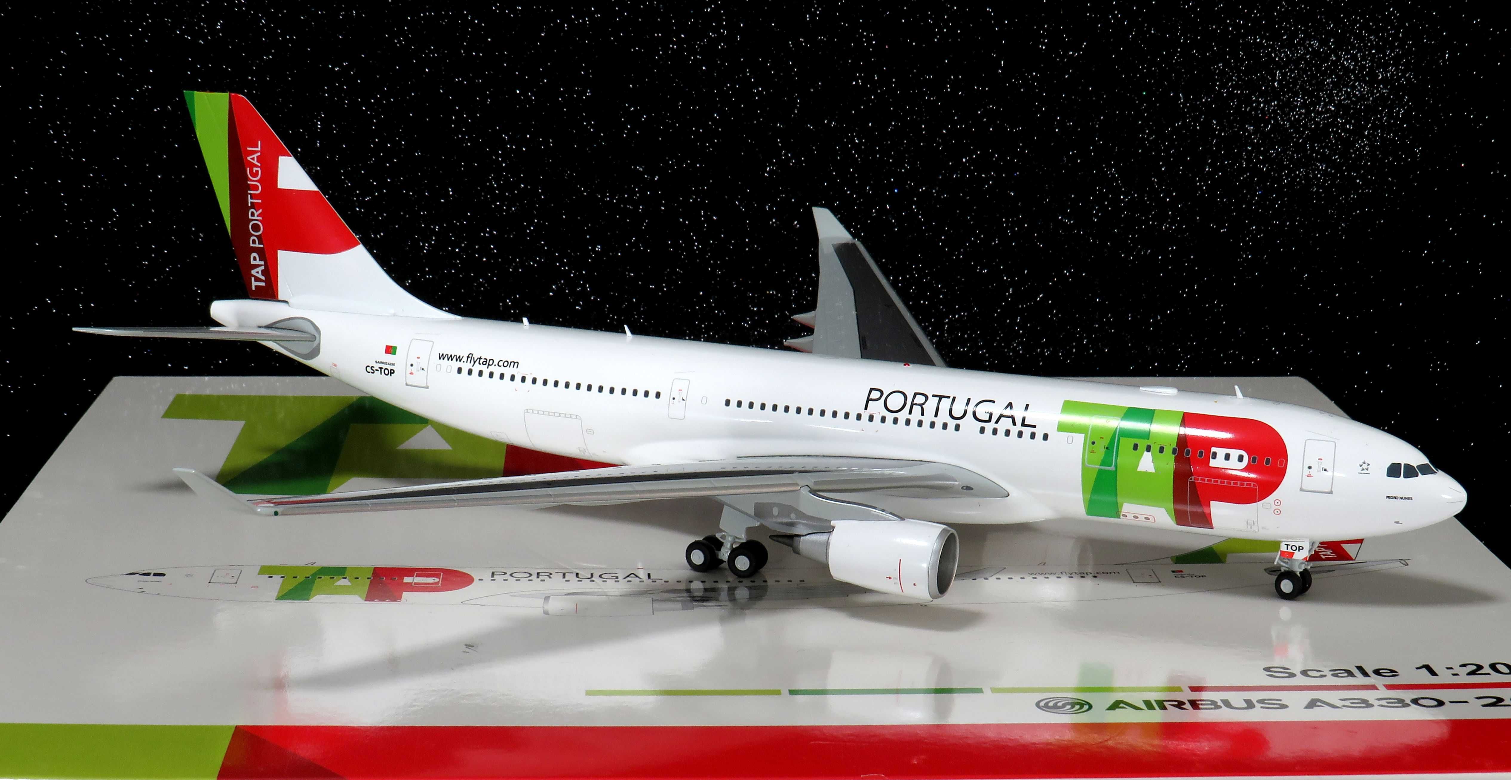 TAP Air Portugal Airbus A330-200 CS-TOP escala 1:200 super raro