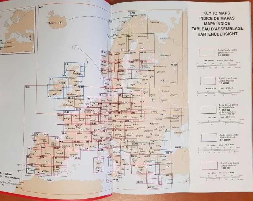 Atlas de estradas da Europa