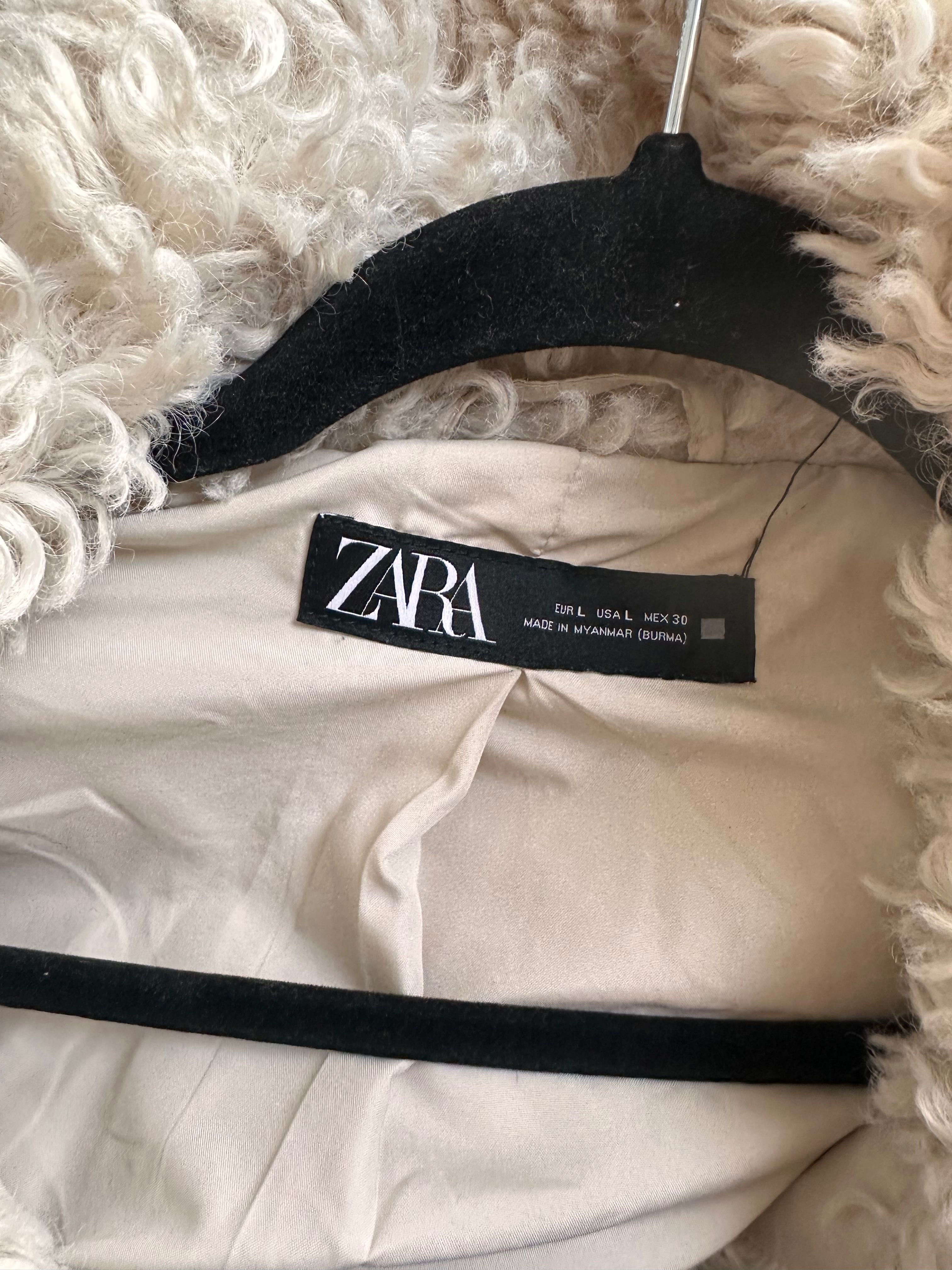 Stylowa damska KURTKA FUTRZANA zara