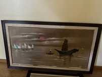 Quadro grande de barco