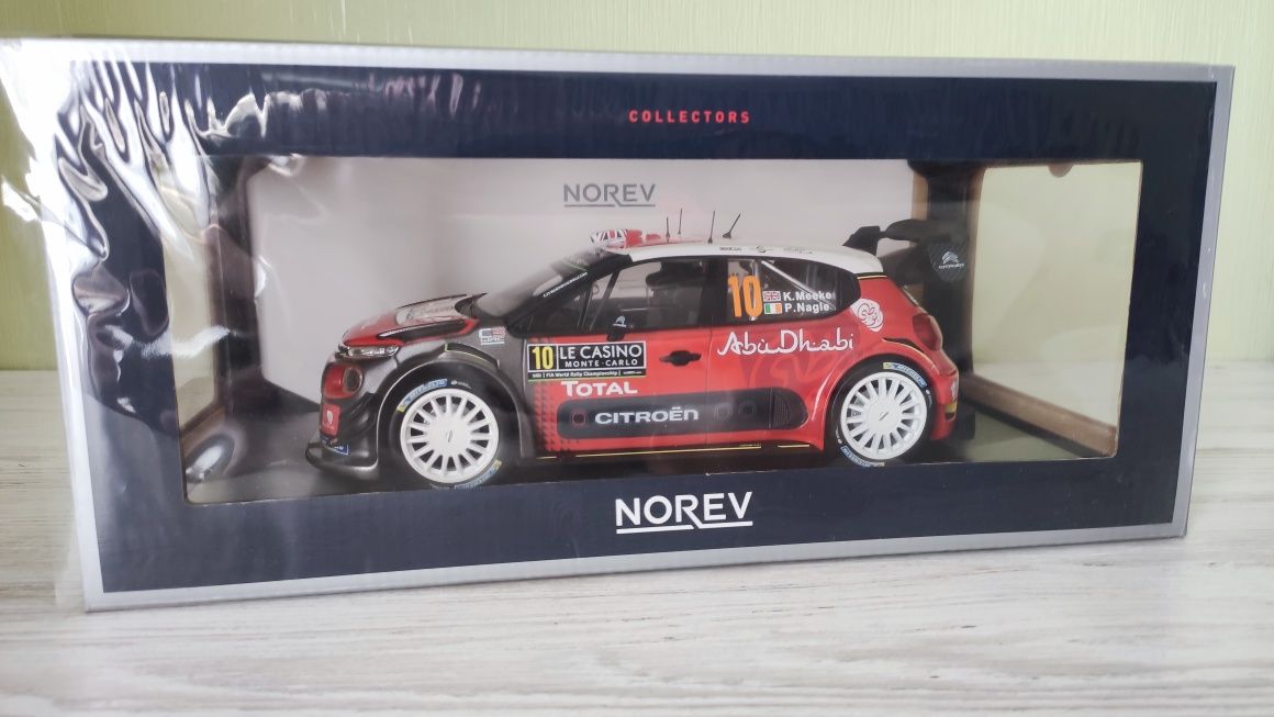 Коллекционная модель Citroen C3 WRC Rally Monte Carlo Norev 1:18