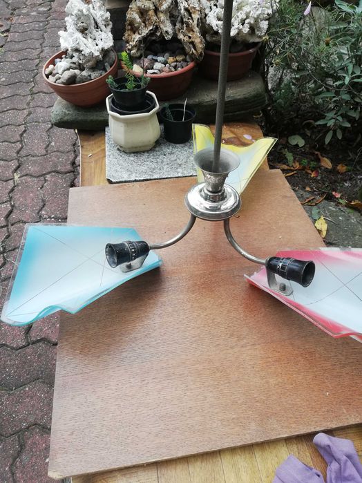 lampa na 3 zarowki  prl