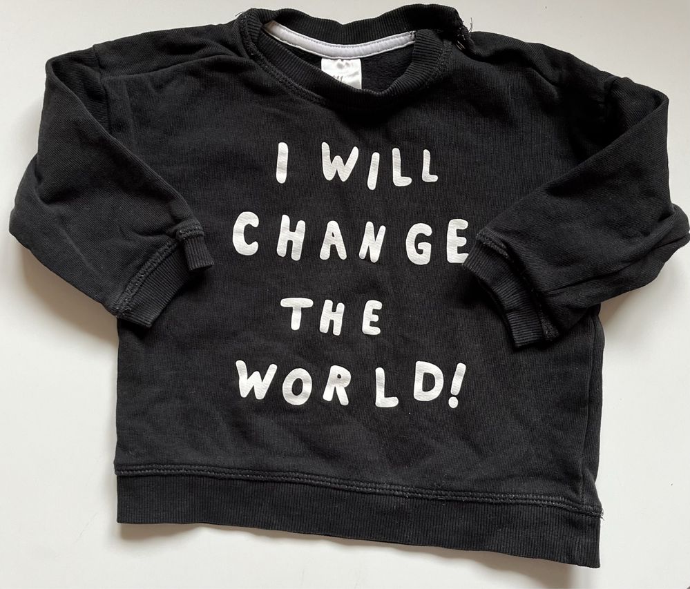 Bluza H&M I will change the World 74