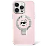 Etui Karl Lagerfeld Ring Stand Choupette Head MagSafe do iPhone 15 - r