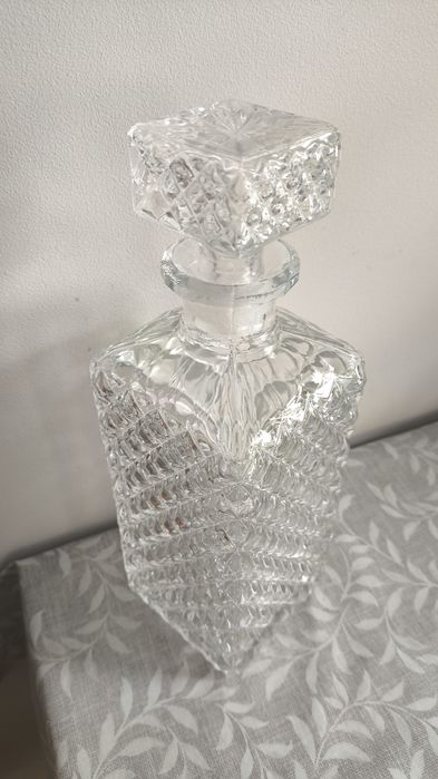 Karafka kryształowa, kieliszki kryształowe