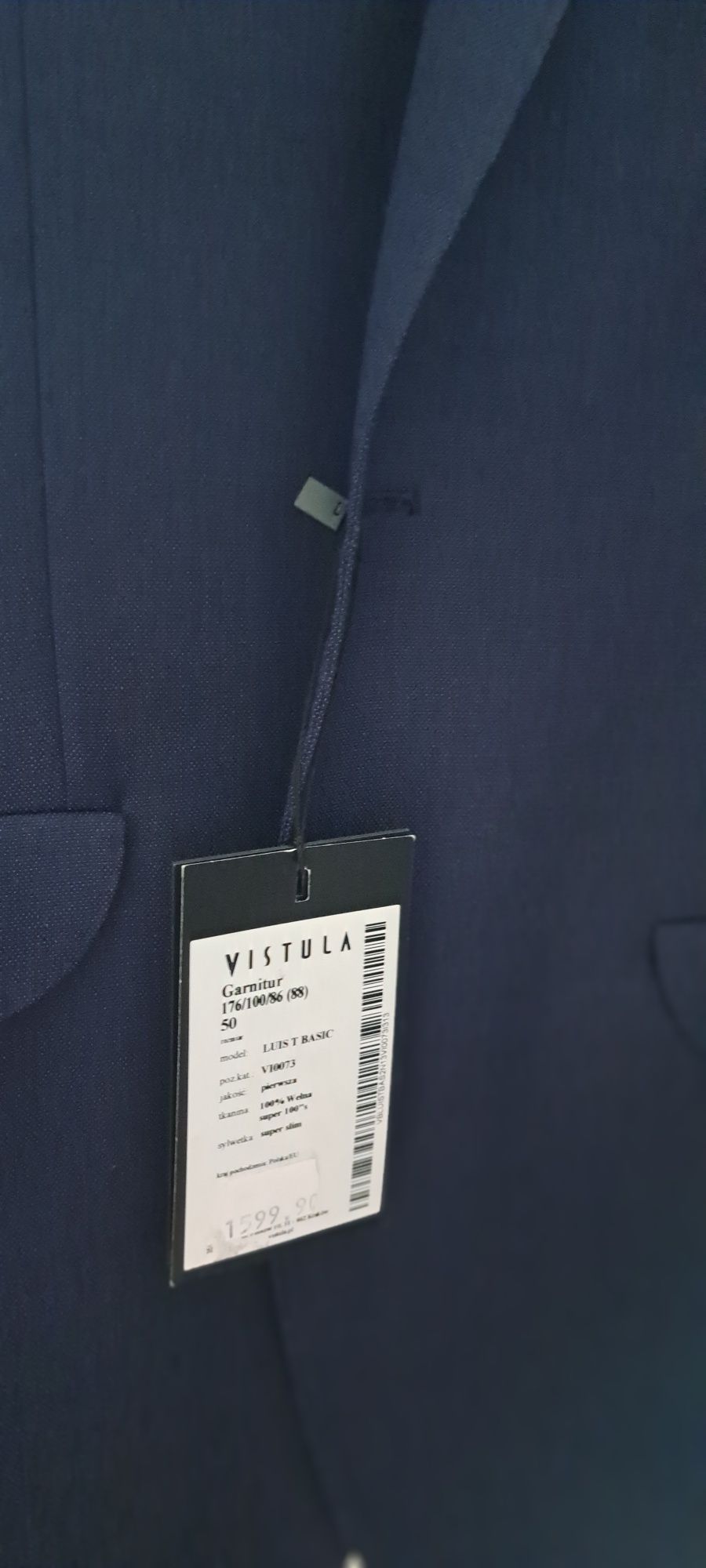 Marynarka VISTULA model LUIS T BASIC 176/100/86 (88) rozmiar 50