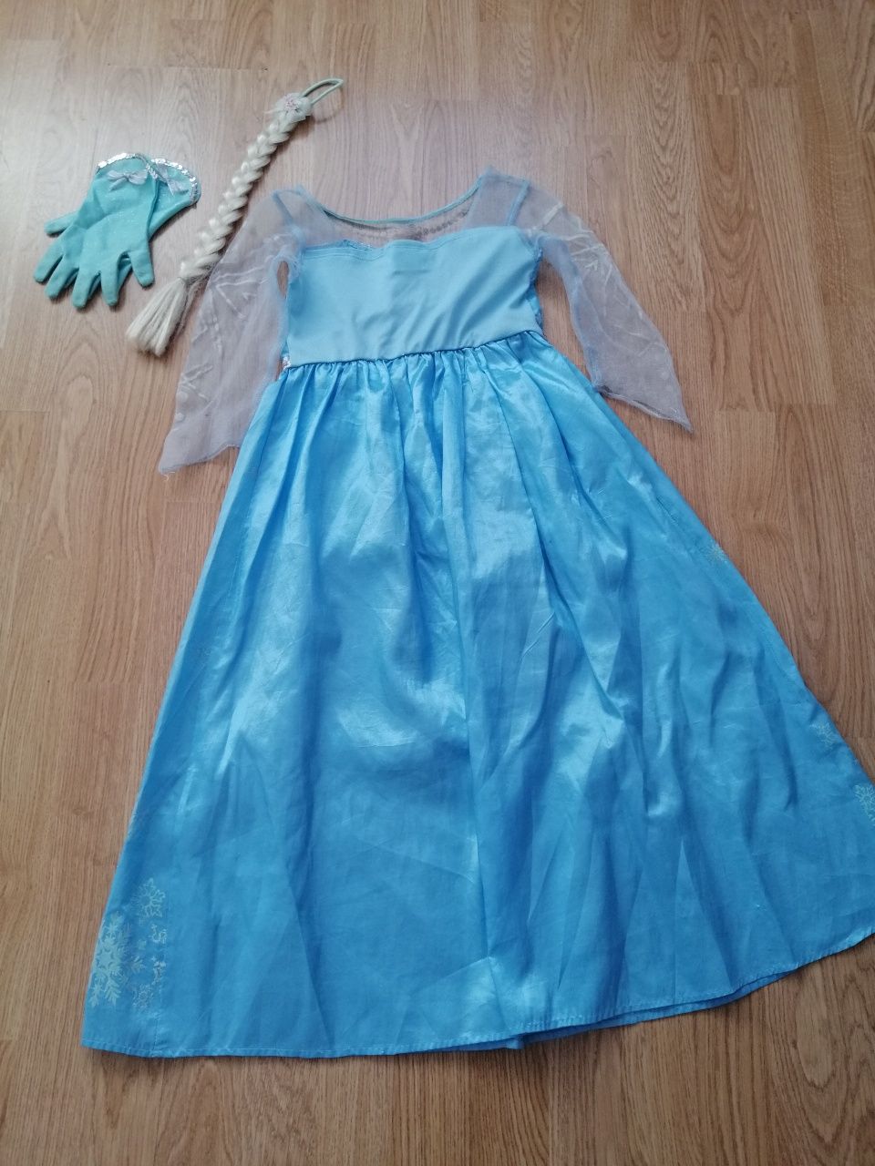 Strój przebranie Elsa rozm. 122-128cm