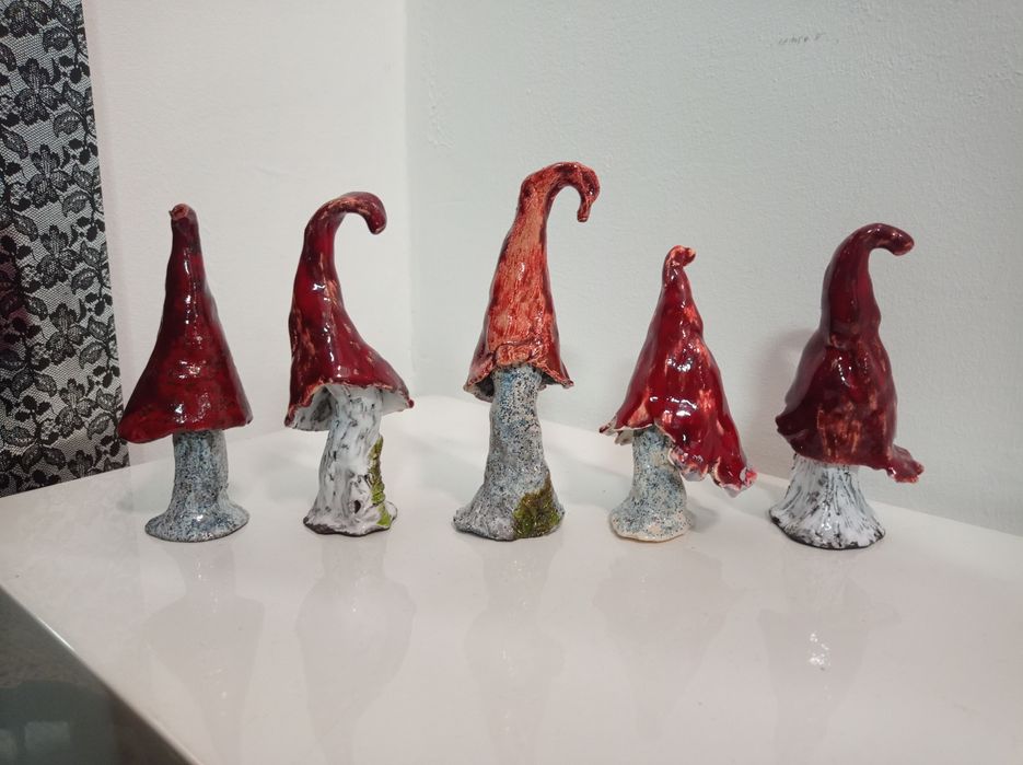 Grzybki ceramiczne rękodzieło