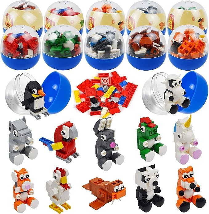 12x Mini KLOCKI dla dzieci Kule niespodzianki Joyin Zestaw