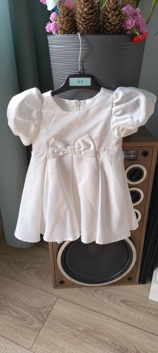 Ubranko i Płaszczyk do Chrztu. Rozmiar 68. Gratis sukienka