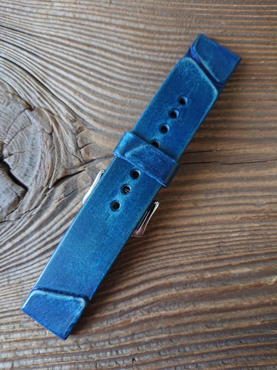 Pasek do zegarka 22 mm ręcznie robiony skóra naturalna handmade