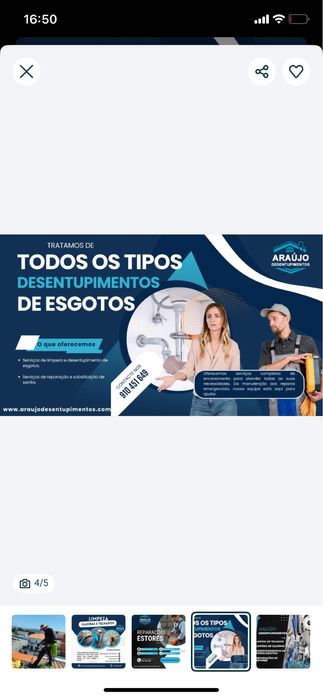 Limpeza de Caleira / Desentupimento