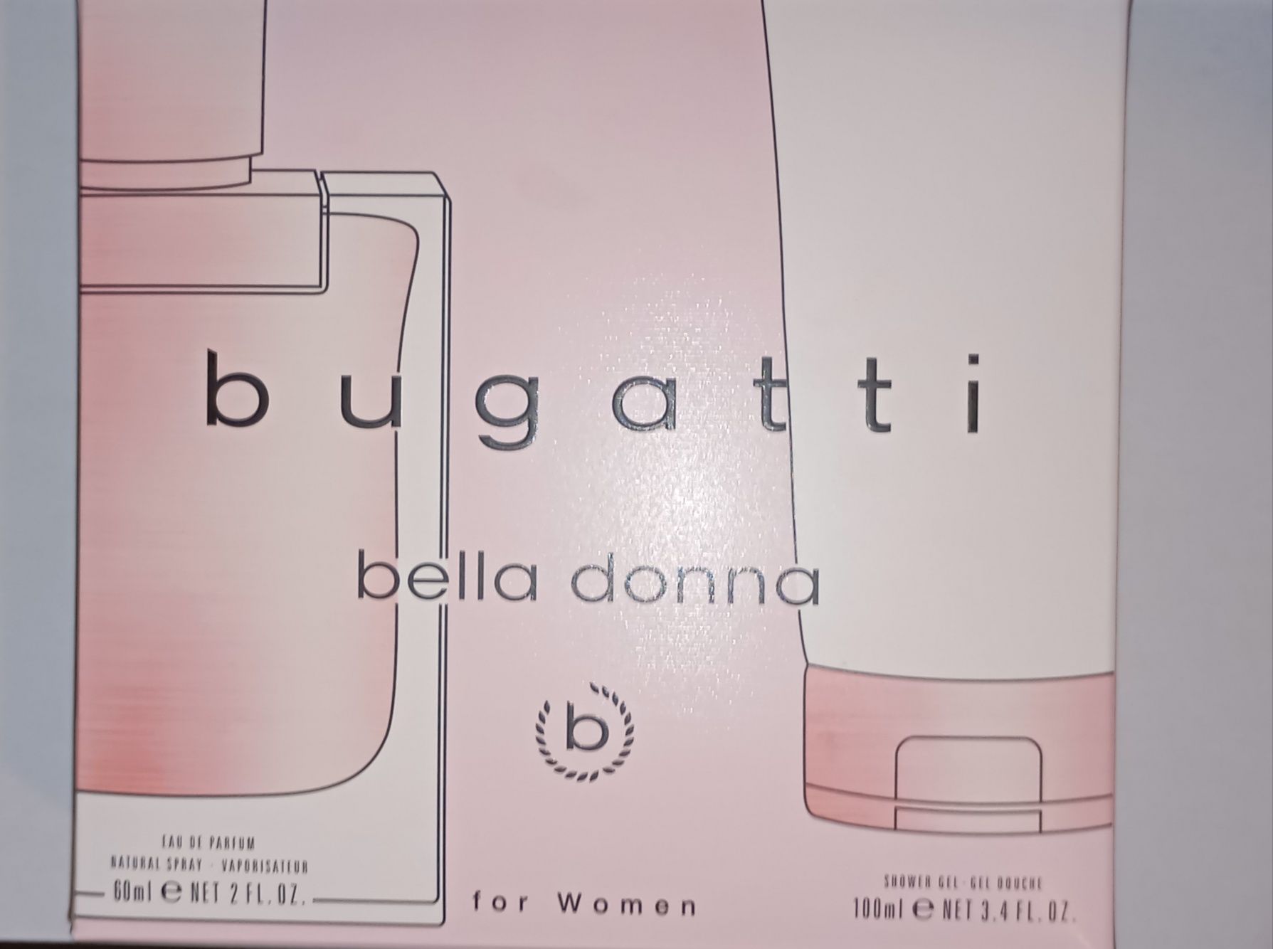 Perfumy Bugatti Bella Donna (60 ml) i żel pod prysznic (100 ml)