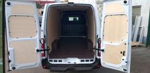 Zabudowa busa, paki Renault Master L4H2 podłoga, boki, nadkola