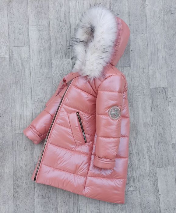 Зимова куртка пуховик дівчинка 116, 122 , 128, 134 см