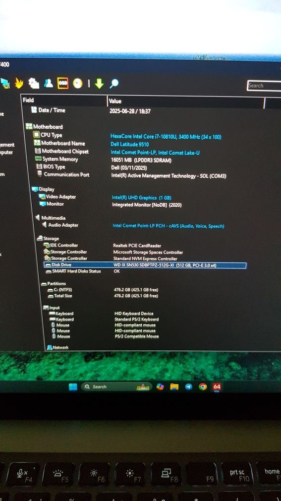Dell Latitude 9510 2in1 i7/16/512 Touch АКБ-New