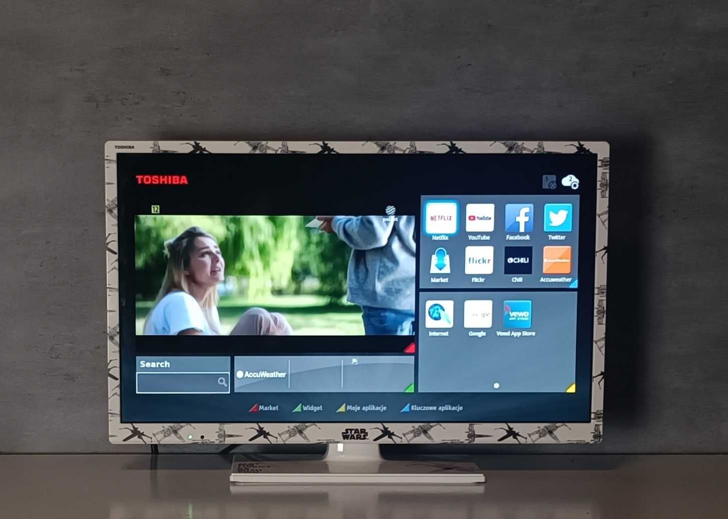 24 Cali TV STAR WARS Toshiba LED Netflix  DVB-T2 HEVC + Hdmi+ Kupon+
