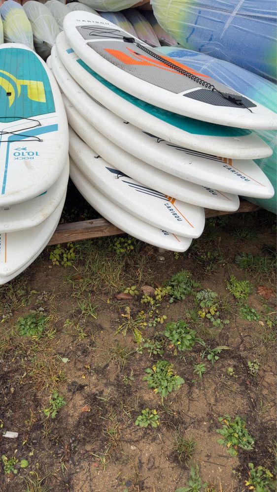 Deska SUP Caribou 10’1 sztywna PE+PU z wiosłem- użwana 1 sezon