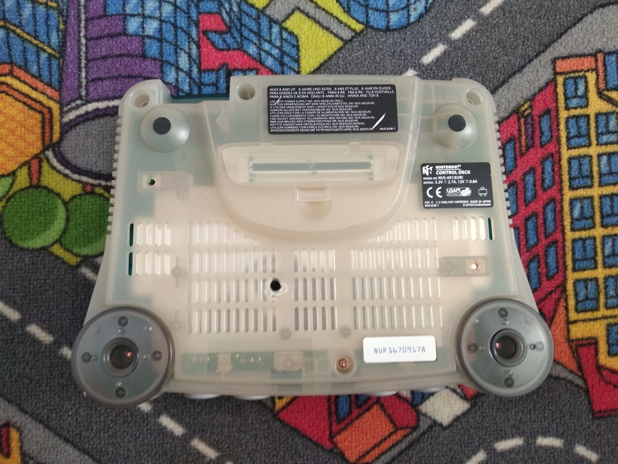 Nintendo 64 n64 pal crystal ice blue limited edition