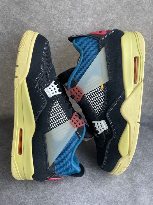 Мужские кросовки Nike Air Jordan 4 Retro x Union LA Mid Off Noir