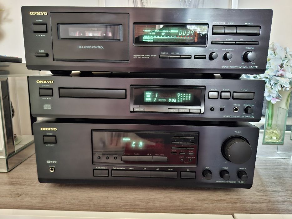 Wieża stereo Onkyo, stan fabryczny !! Z pilotem.