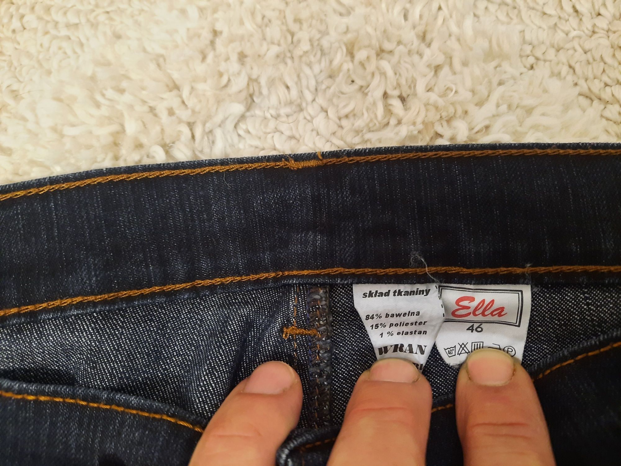 Spodnie jeansy rozmiar 46 firmy Ella jak nowe