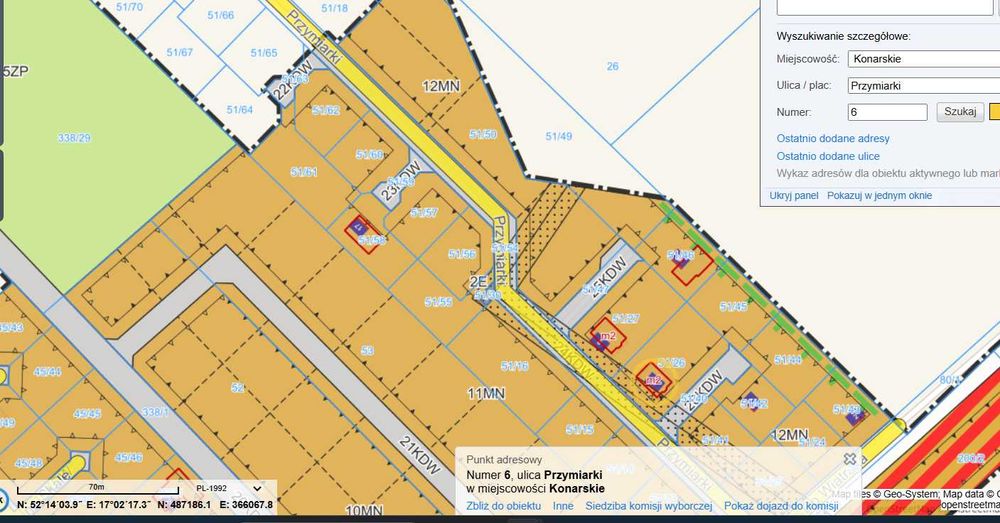 Działka budowlana Konarskie  Kórnik 802 M2 REZERWACJA