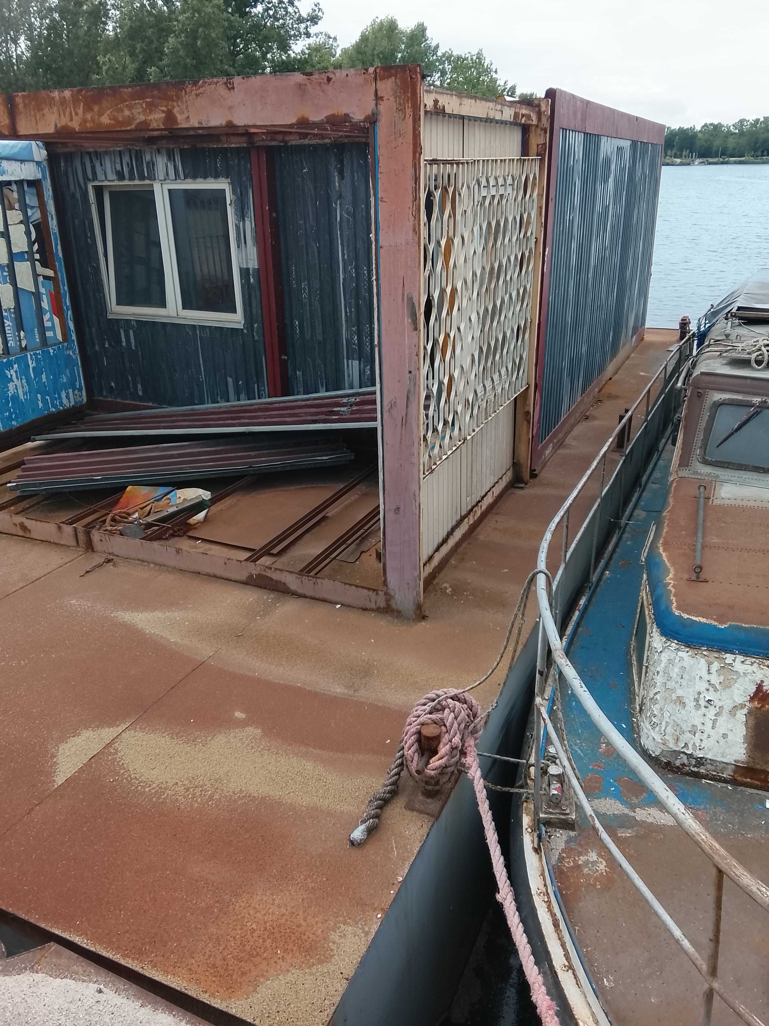 statek, barka, houseboat, houseboot, obiekt pływający, ponton