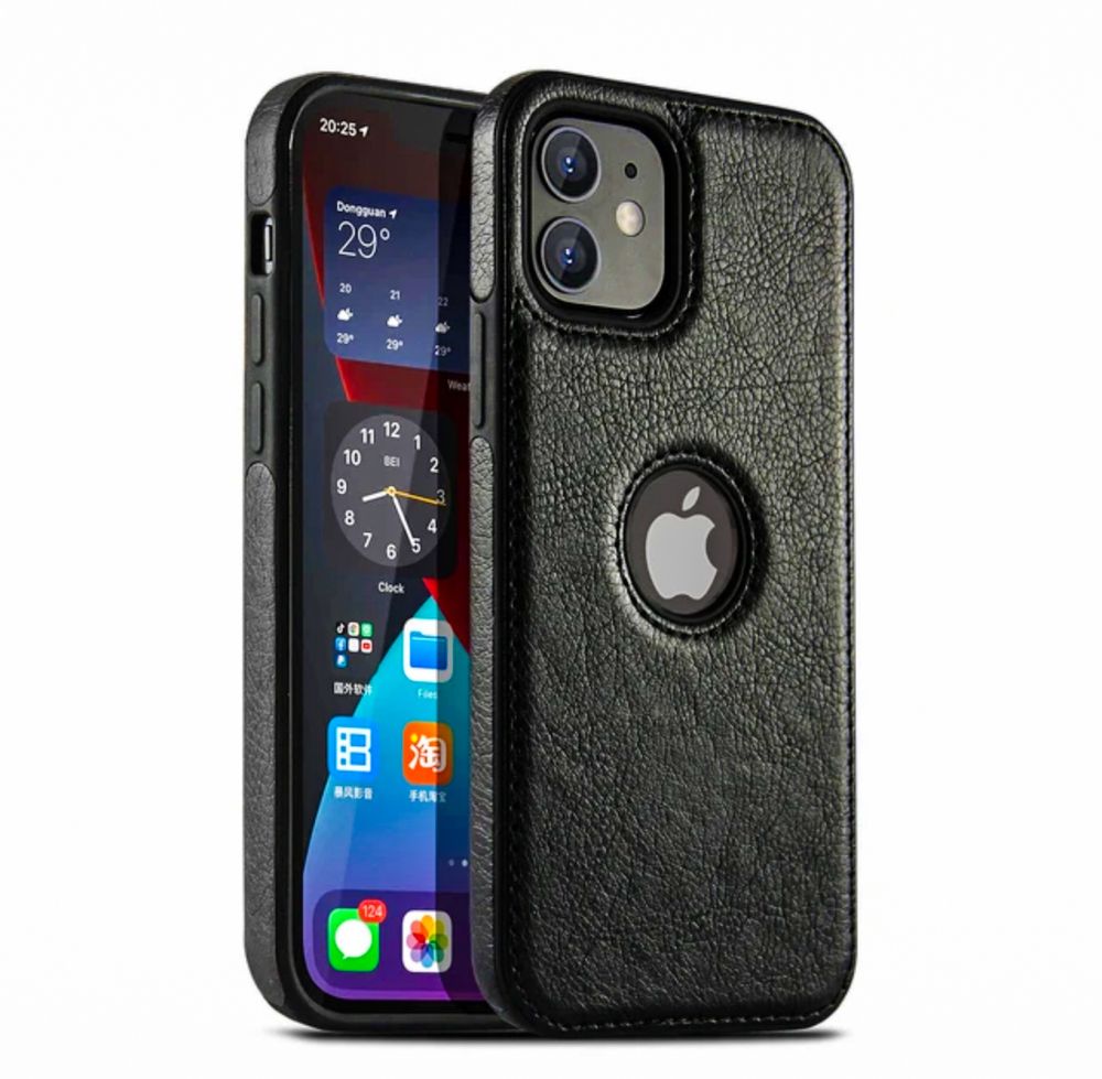 Skórzane Luksusowe Etui na iPhone 15, 14, 13, 12, 11, Pro, Max, Mini