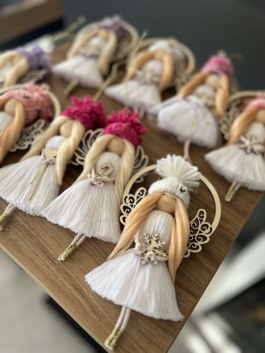 Dekoracje świąteczne Ozdoba choinkowa aniołek hand made