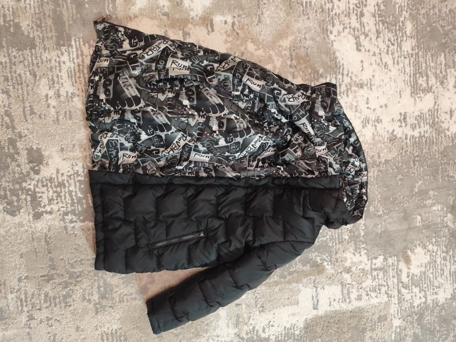 Двостороння зимова куртка для хлопчика