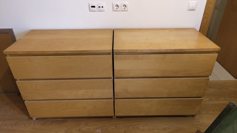 Cómoda estante IKEA Malm 3 gavetas