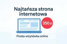 Najtańsza strona internetowa – wizytówka online 350 zł